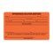 Nevs Label, Intravenous Solution Additives 2-7/16" x 4" Orange w/Black PMA-42 - alternate 1